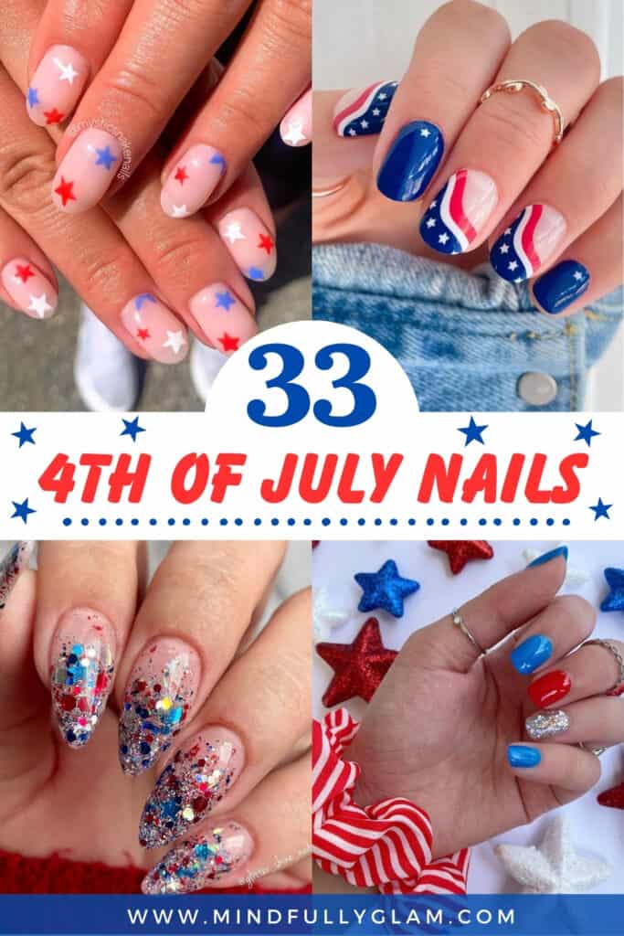 4th of july nail designs