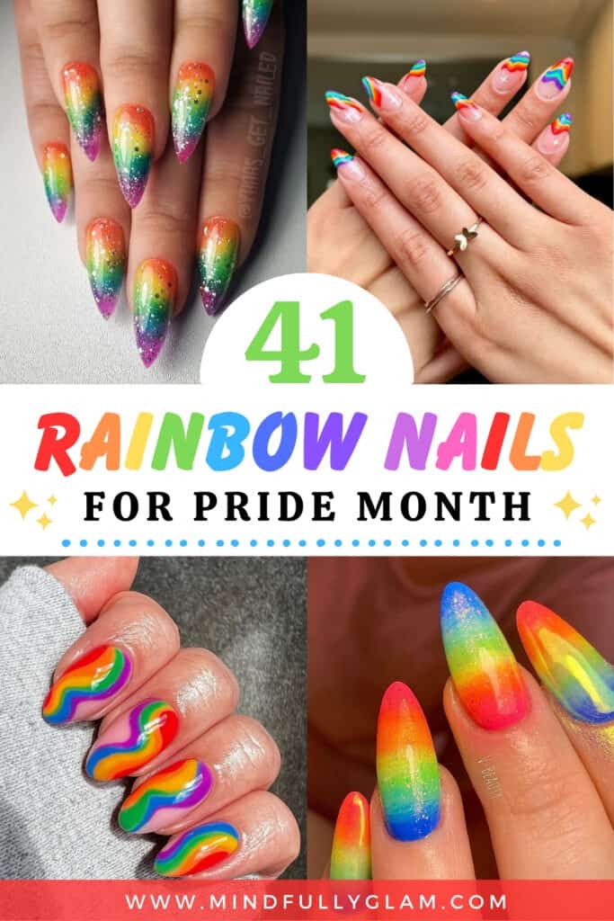 rainbow nails