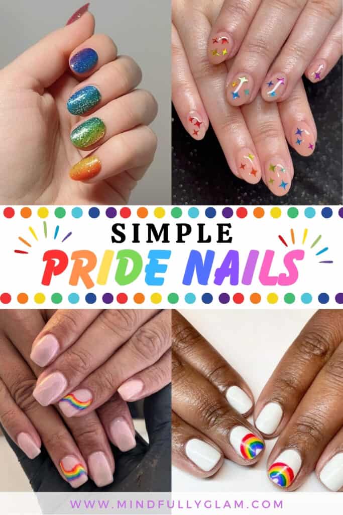 simple pride nails