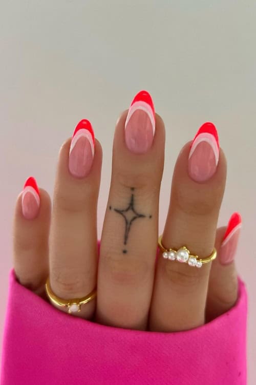 french tip nails