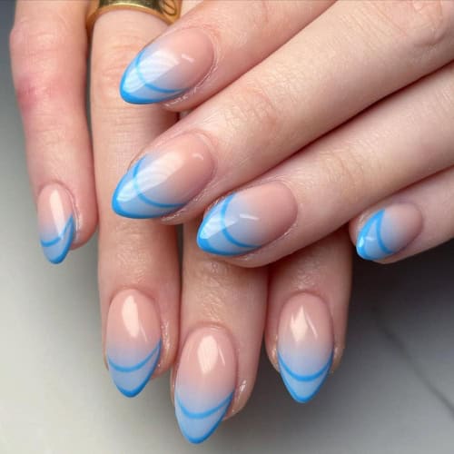 french tip nails