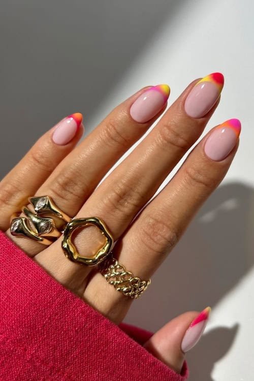 french tip nails