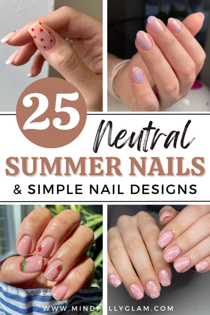 neutral summer nails
