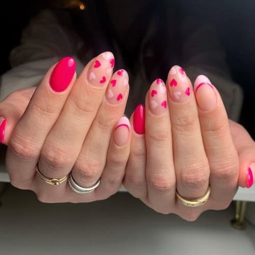 pink nails