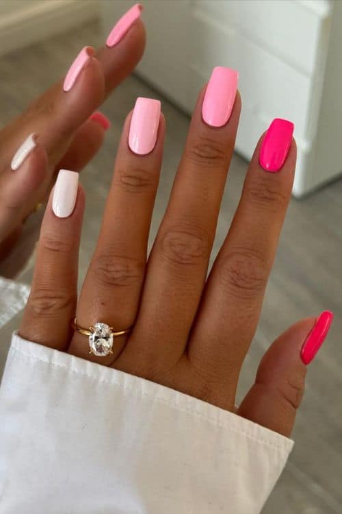 pink nails