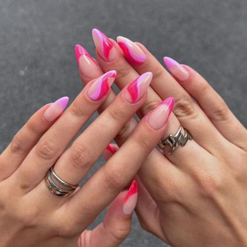 pink nails