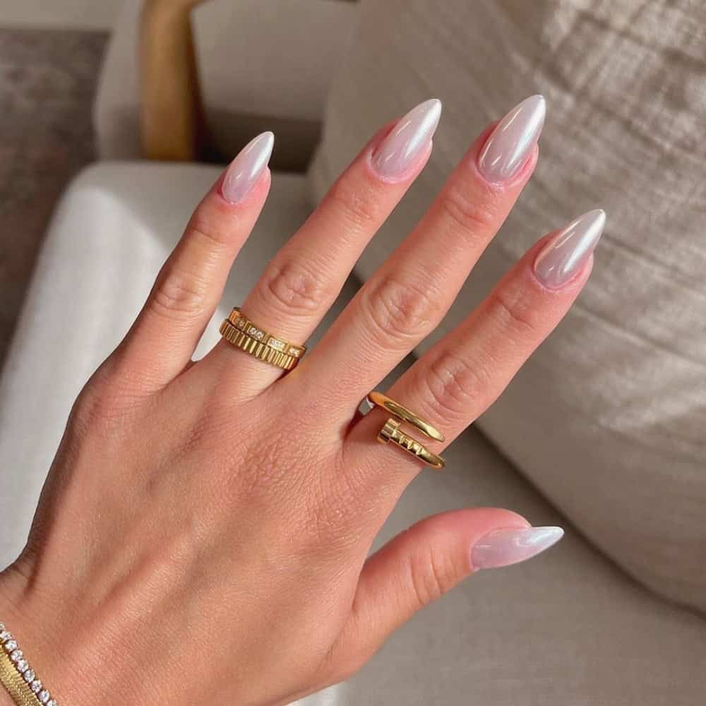 white nails