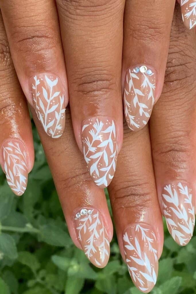 white nails