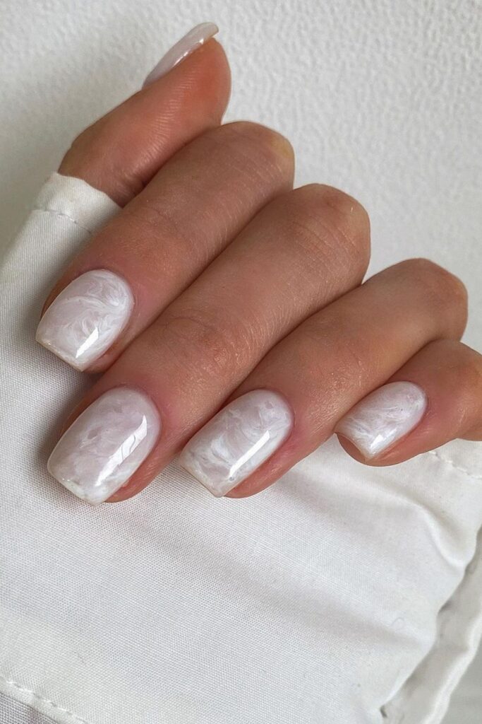 white nails