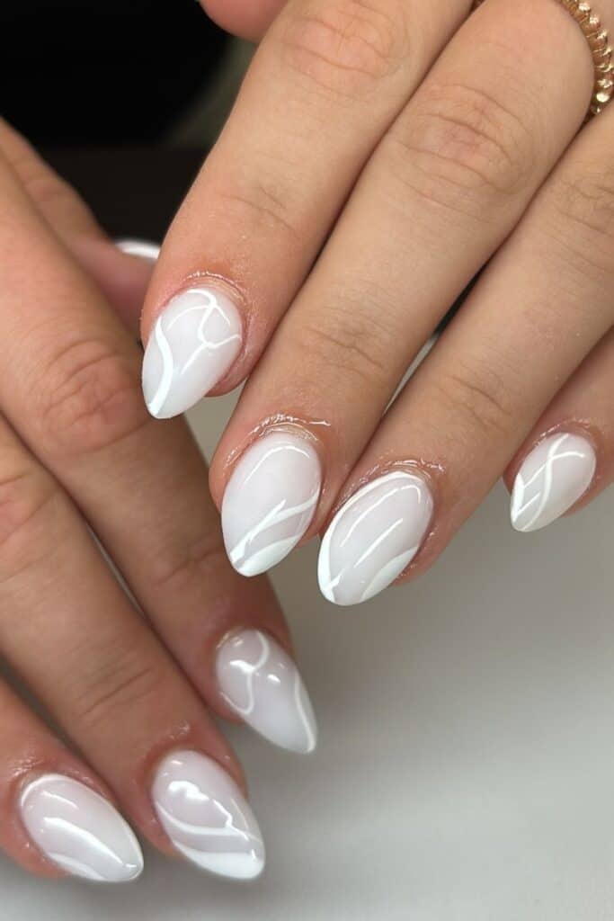 white nails