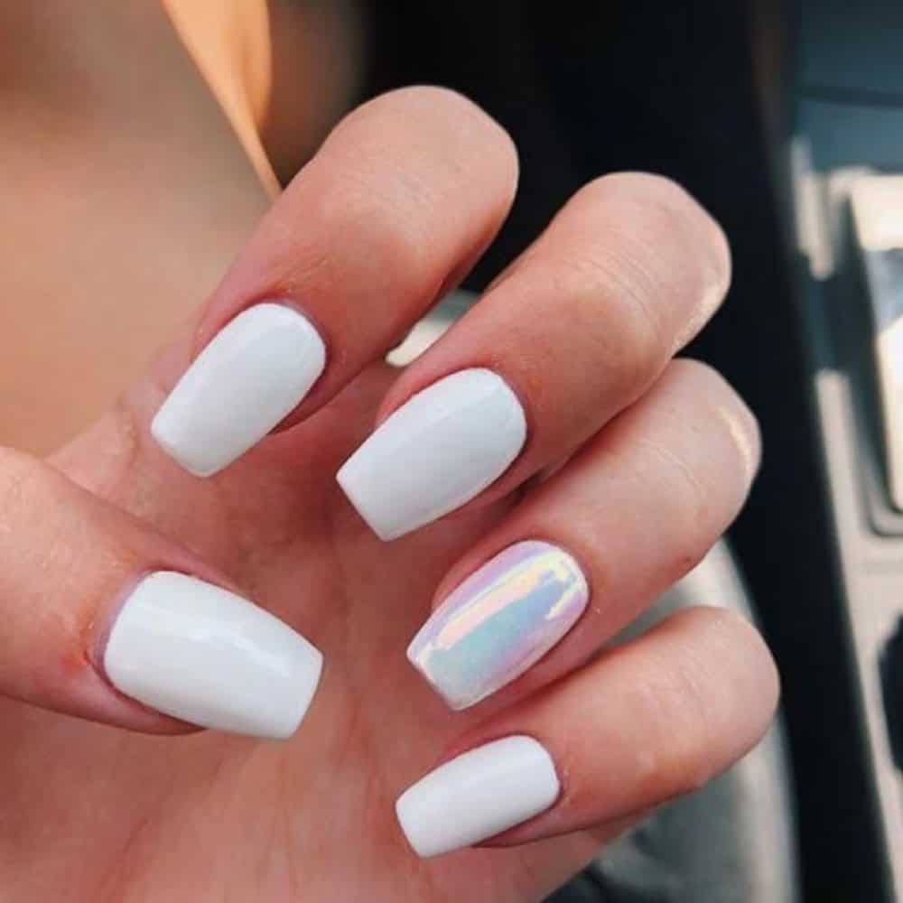 white nails