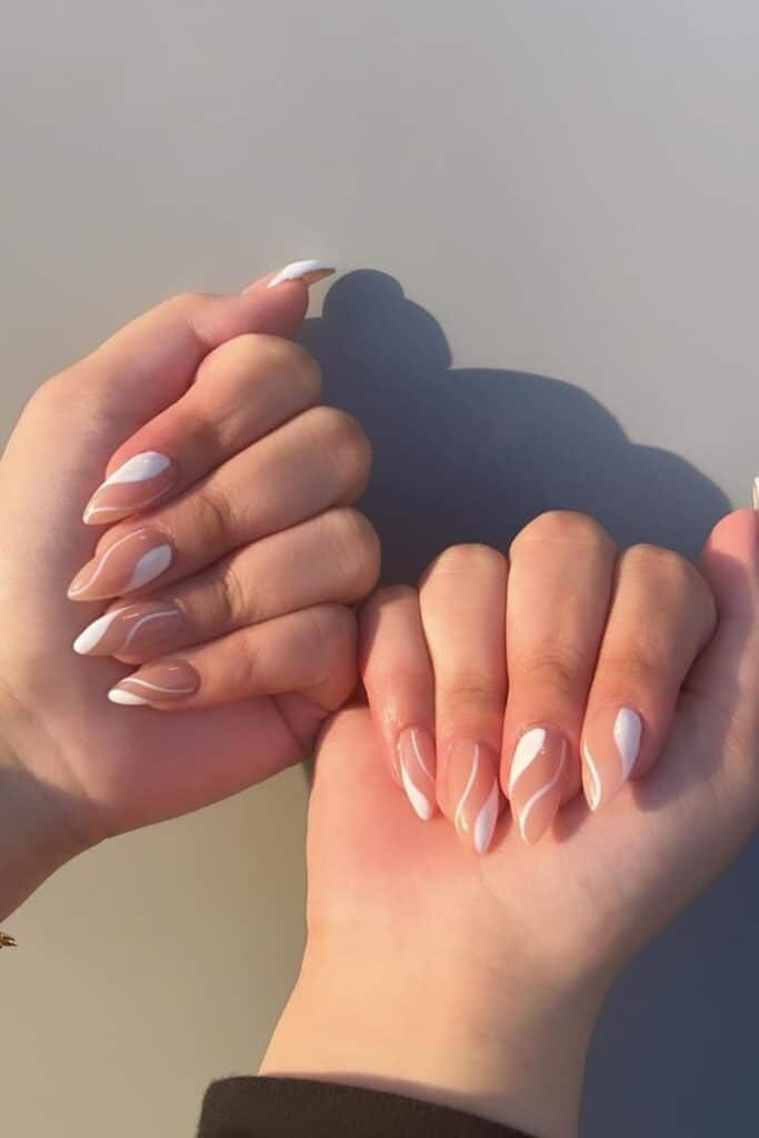 white nails