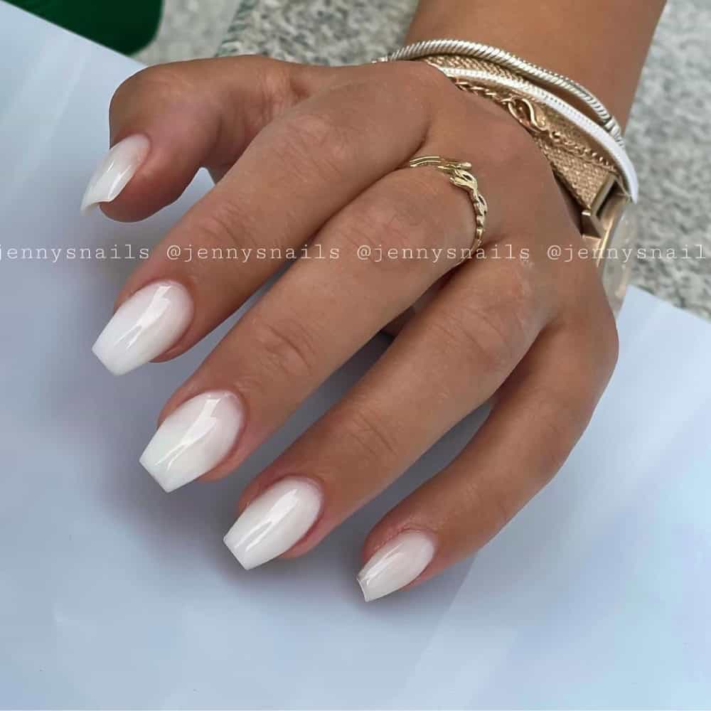 white nails