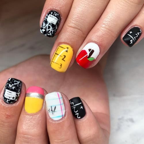 back to school nails