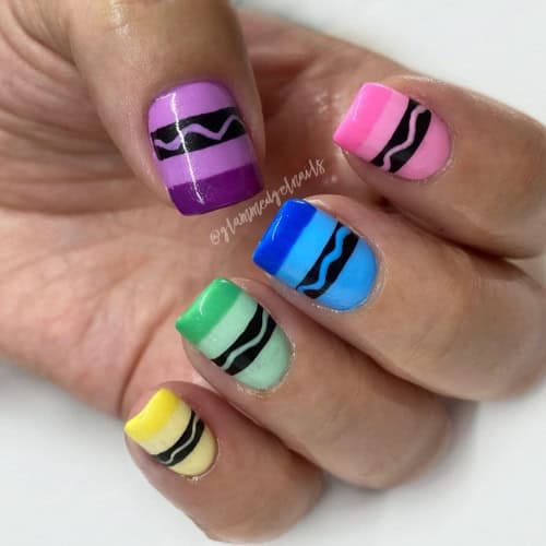 back to school nails