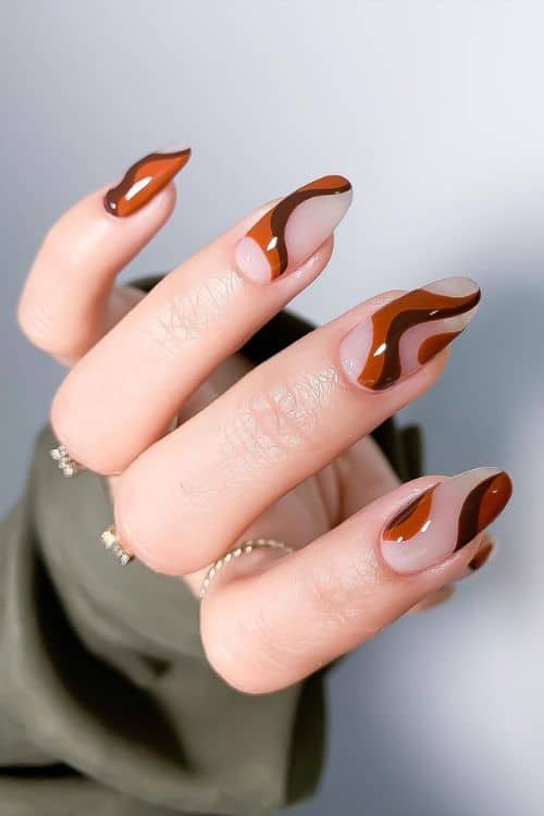 brown nails