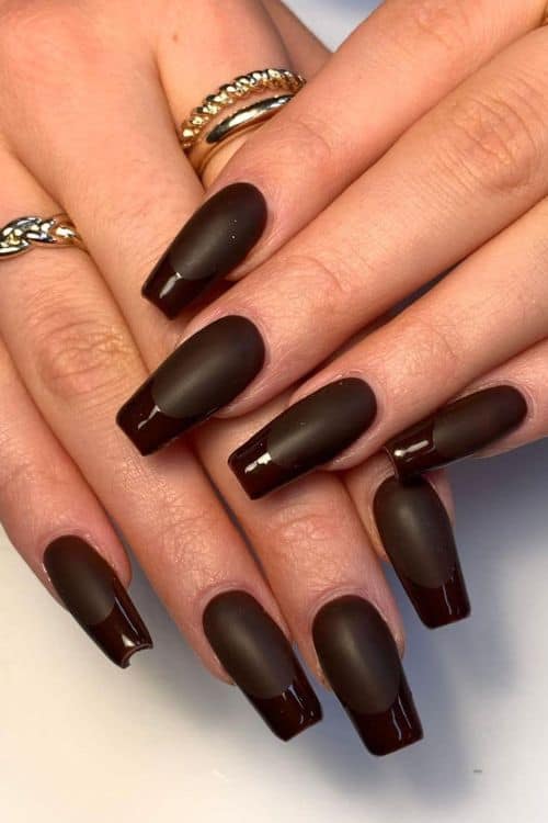 brown nails