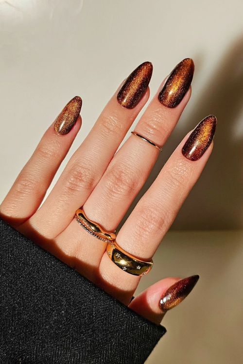 brown nails