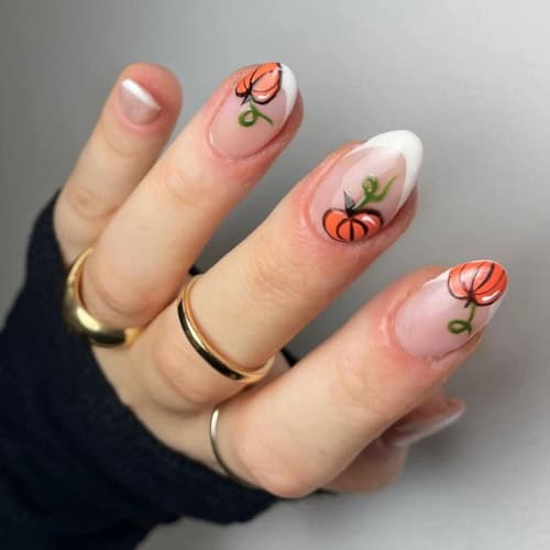 pumpkin nails