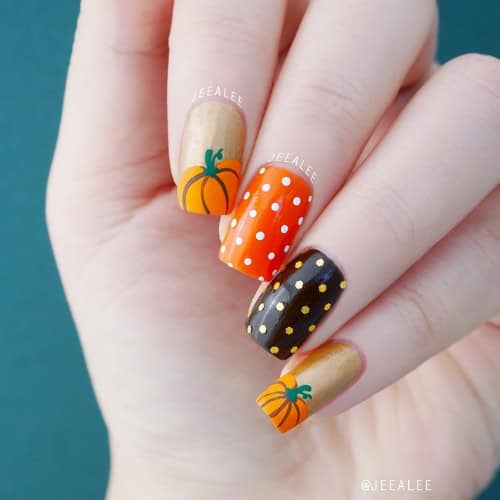 pumpkin nails