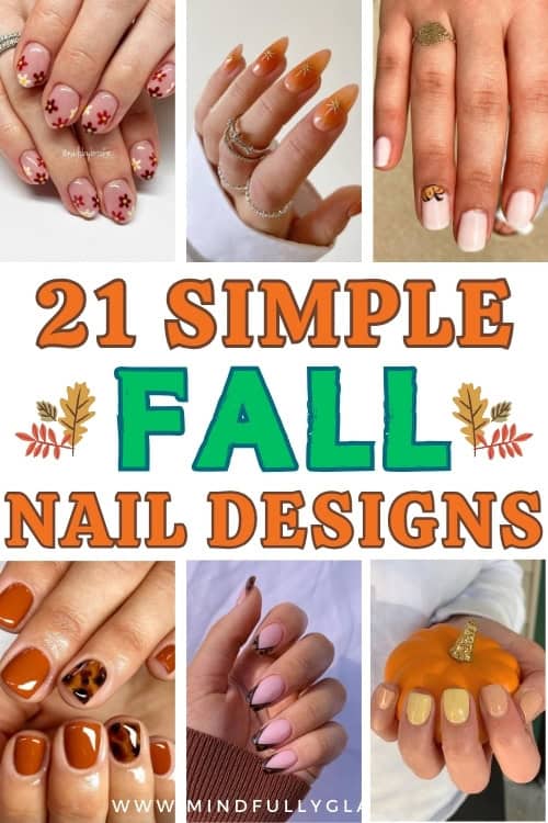 simple fall nail designs