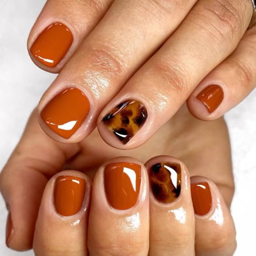 simple fall nails