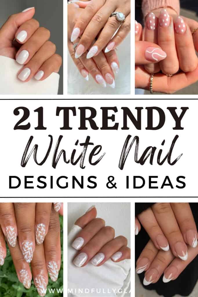 white nail designs