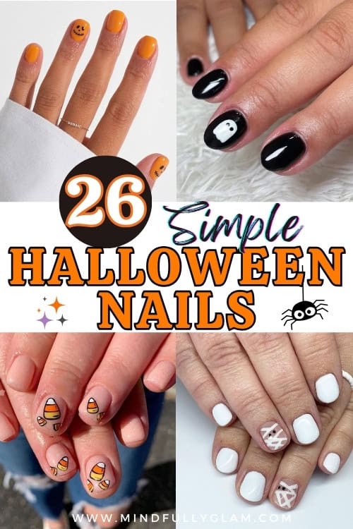 simple halloween nails