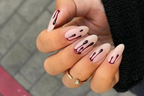 classy halloween nails