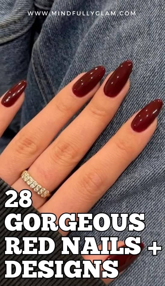 red nail designs