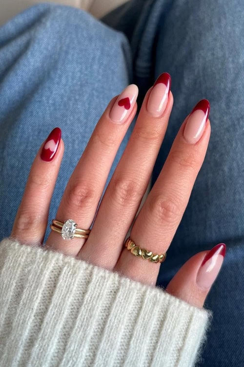 red nail designs