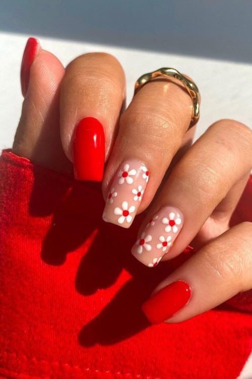 red nail designs