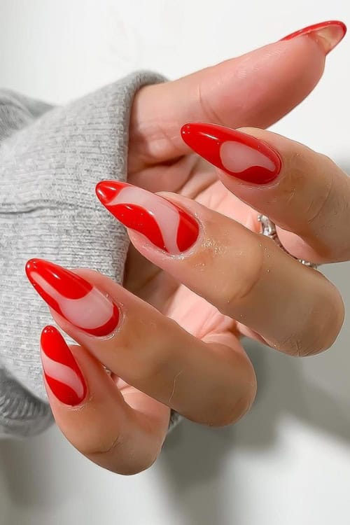 red nail designs