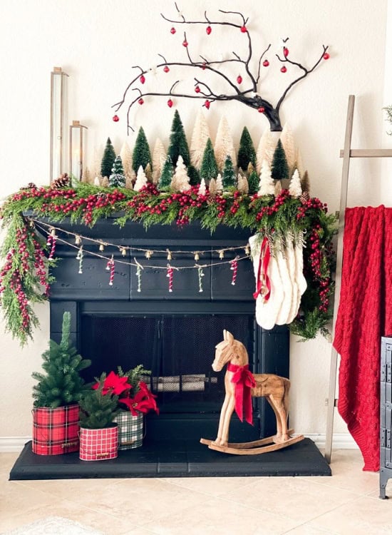 christmas mantel decor