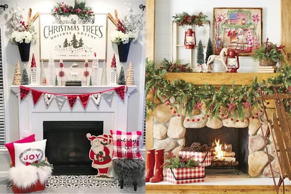 christmas mantel decorations