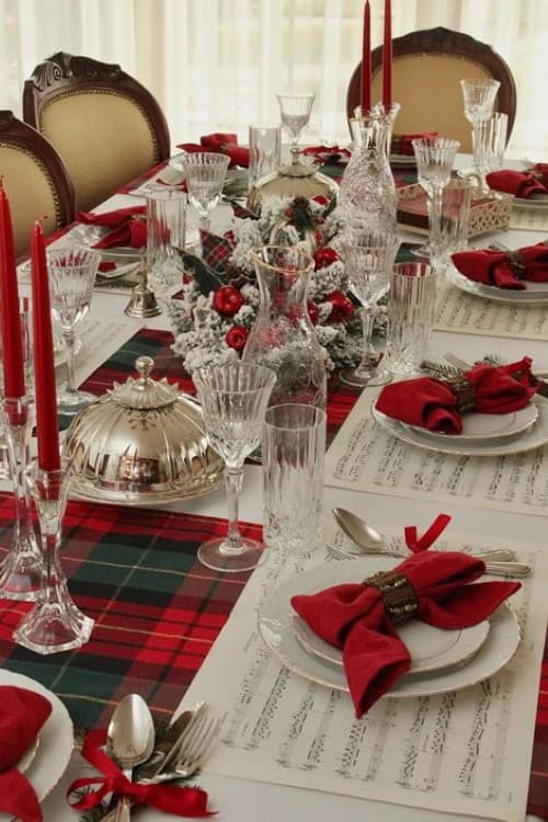 christmas table decorations