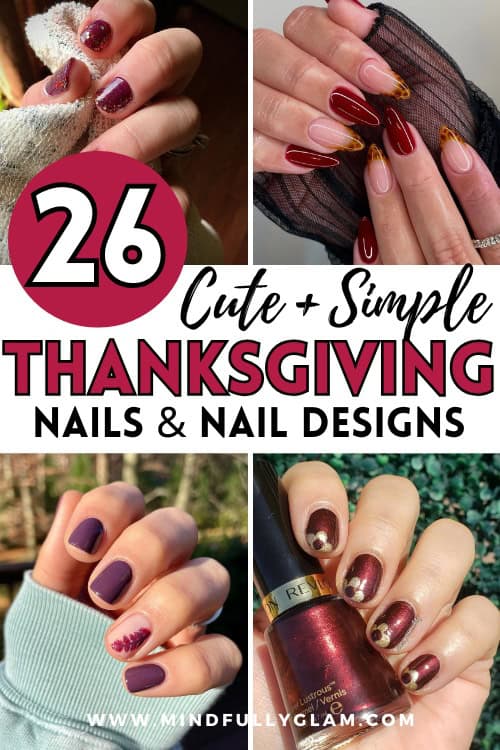 simple thanksgiving nails