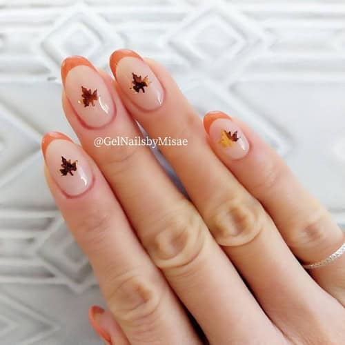 simple thanksgiving nails