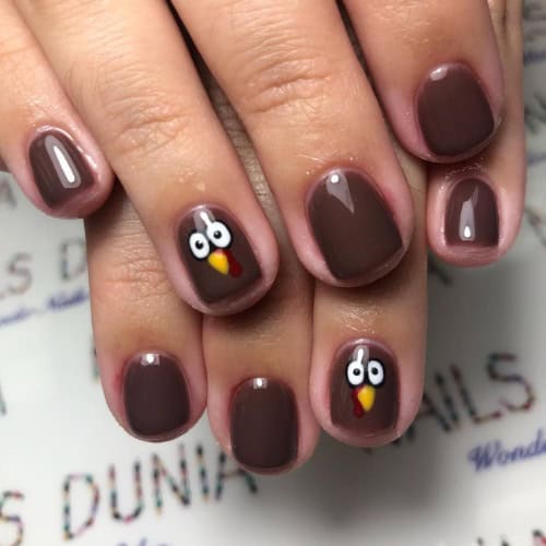 simple thanksgiving nails