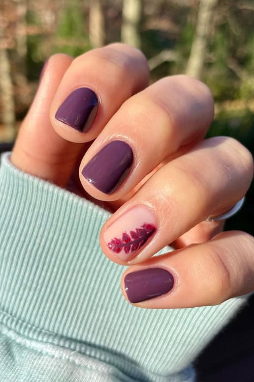 simple thanksgiving nails