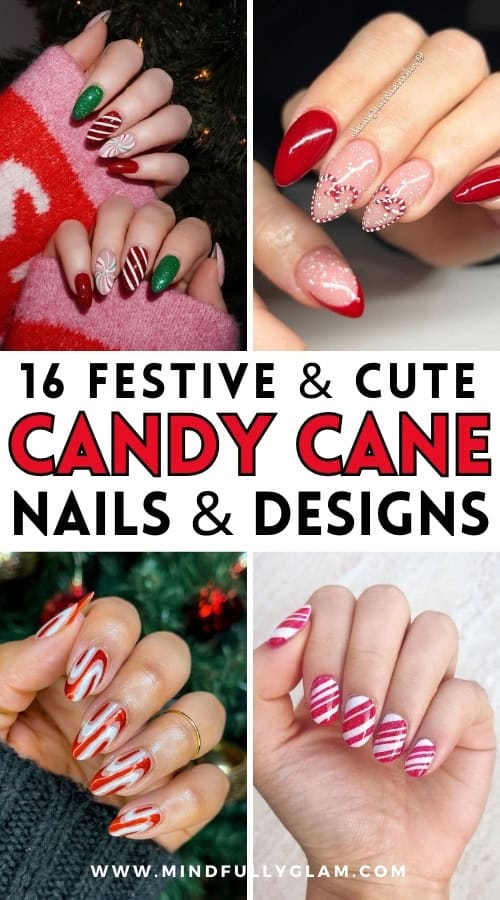 candy cane nails