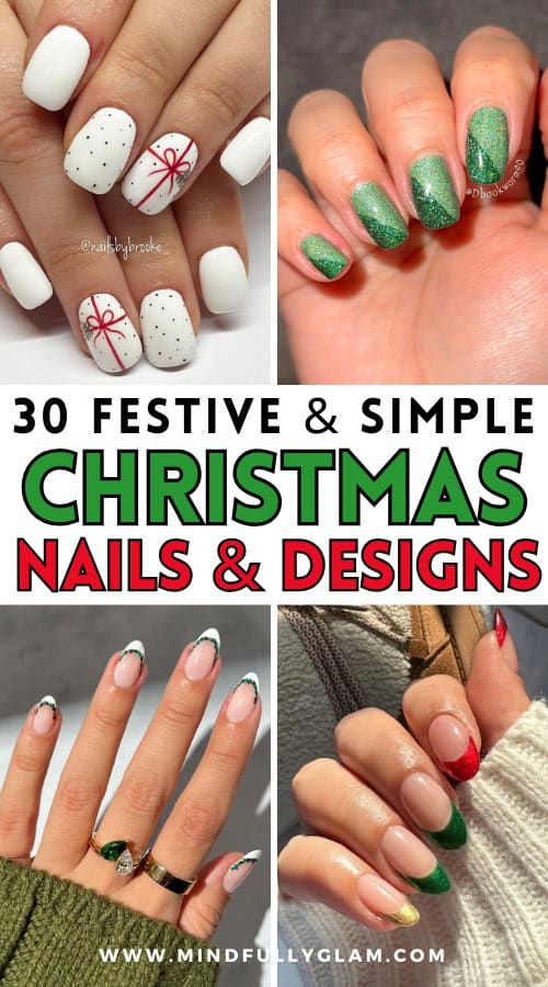 simple christmas nails