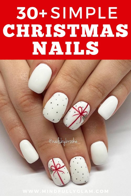 simple christmas nails