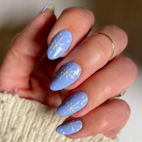 snowflake nails