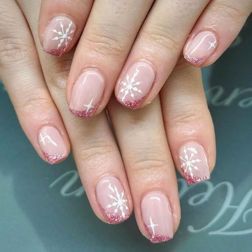 snowflake nails