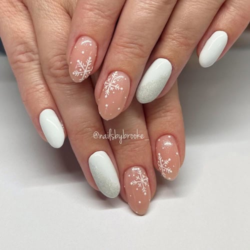 snowflake nails