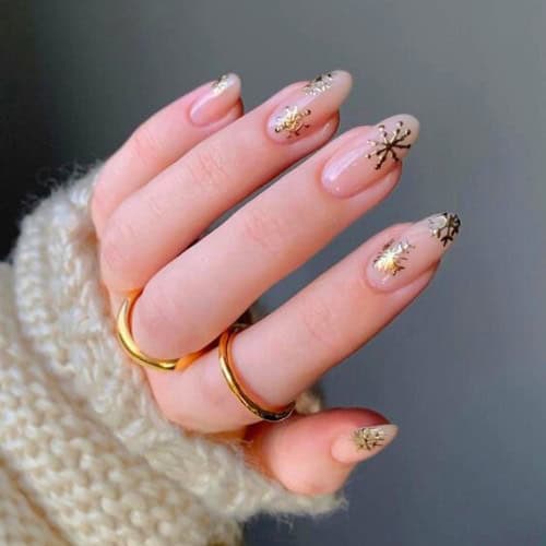 snowflake nails