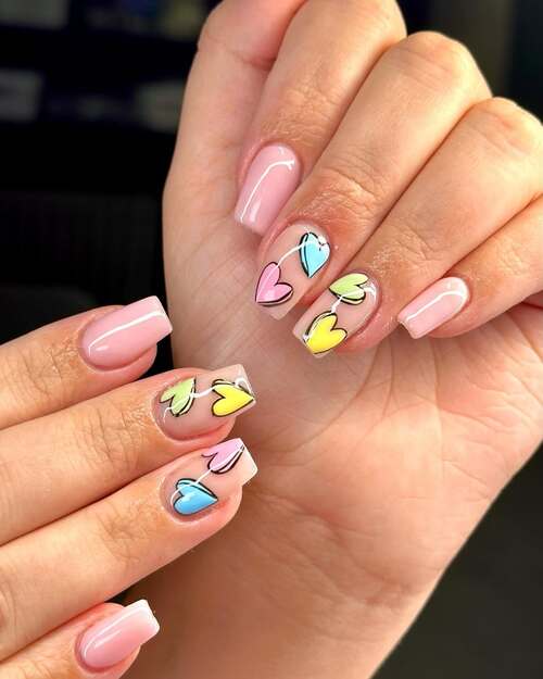 heart nails