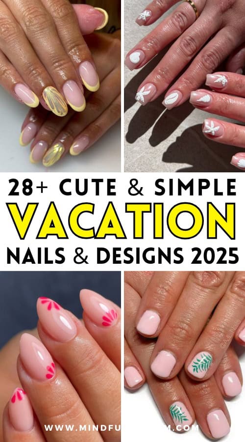 simple vacation nails 2025