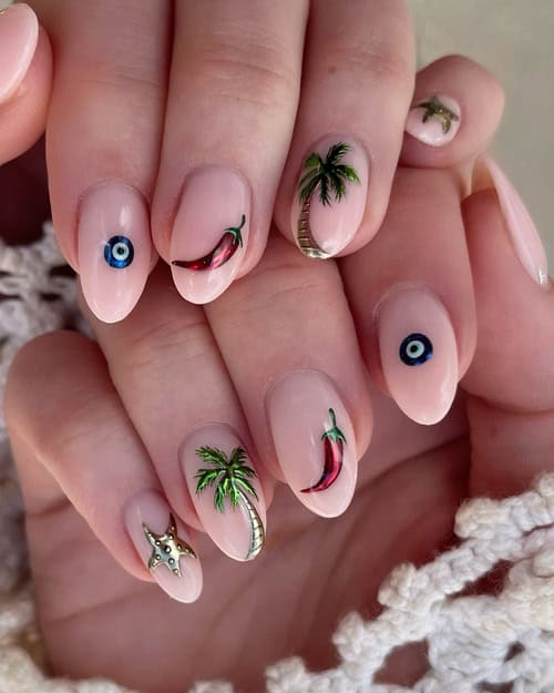 simple vacation nails